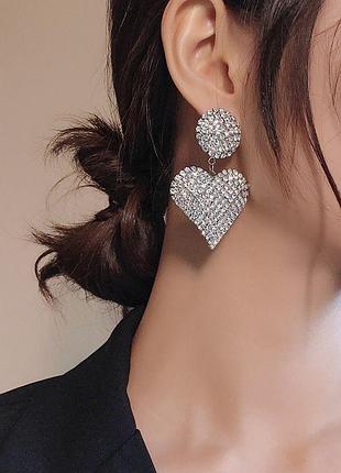 Сережки «серденька»
