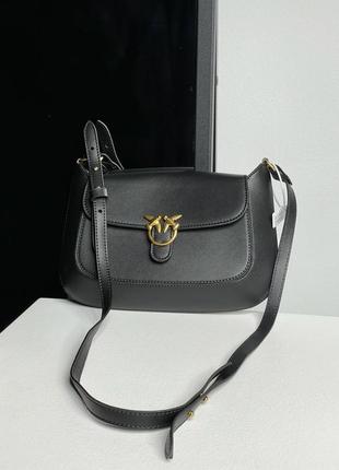 Брендовая женская сумка-клатч pinko mini love bag saddle simply black