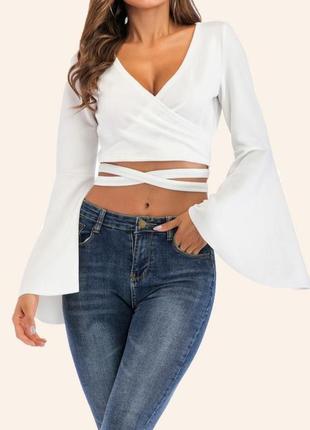 Топ білий shein
