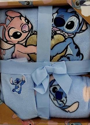 Подарочный набор пижама + носки стч и лило, домашний комплект, теплая пижама stitch & lilo