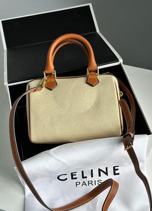 Женская брендовая сумка celine bag small boston cuir triomphe in#ile and calfskin7 фото