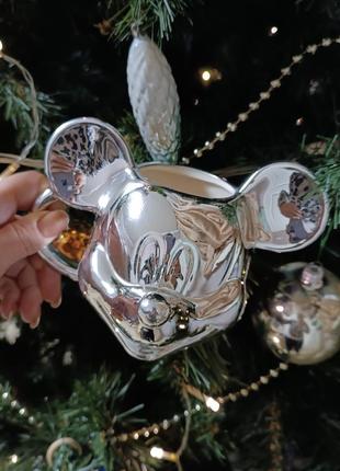Зеркальная коллекционная чашка disney mikki mouse винтаж