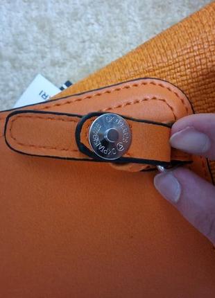 Оранжевый женский рюкзак из кожзама8 фото
