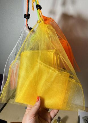 Экомешочки экомешок торба торбинка фруктовка сетка экосумка сумка для овощей эко торба4 фото
