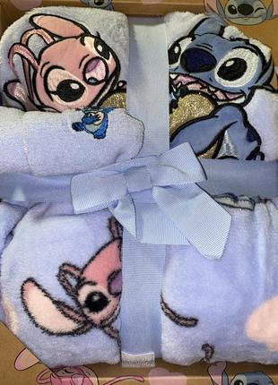 Подарочный набор пижама + носки стч и лило, домашний комплект, теплая пижама stitch & lilo2 фото