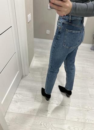 Джинси джинсы zara mom 34 xs темно-сині3 фото