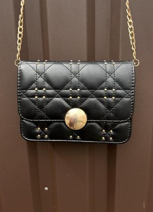 Sale❗️сумочка черная на цепочке новая черная сумочка