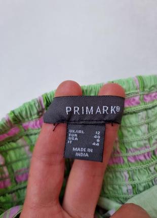 Костюм топ юбка в клетку primark зеленый кроп топ мини юбка мыны-юбка10 фото