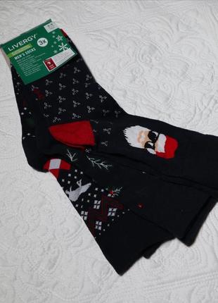 Шкарпетки новорічні чоловічі ,livergy,розмір 39/42,43/46,носки чоловічі1 фото