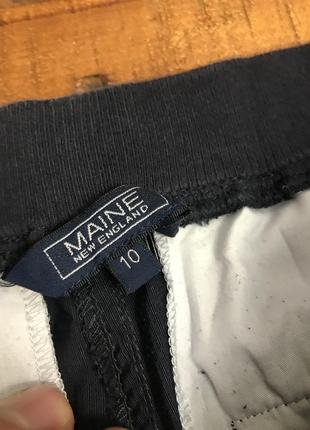 Женские укороченные повседневные штаны (брюки) maine (майн мрр идеал оригинал синие)5 фото