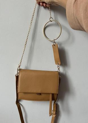 Сумочка новая черная коричневая бордовая через плечо клатч