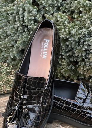 Pollini italy эксклюзивные фирменные лоферы мокасины натуральная кожа 39р. оригинал