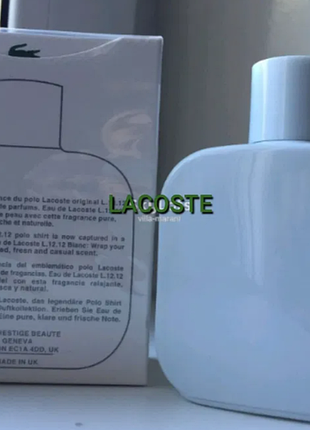 Изысканный парфюм lacoste eau de l.12.12 blanc pure 100мл4 фото