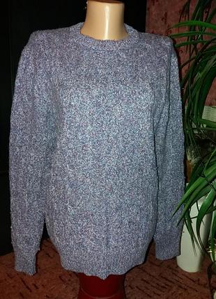 Benetton м'якенький светрик меланжевий р.l