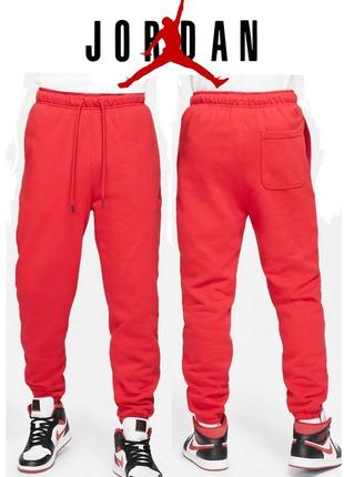 Спортивные штаны Yellow nike jordan Hugh fleece pant, red (оригинал)