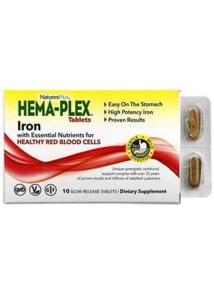 Hema-plex, залізо з необхідними поживними речовинами для здоров’я ерит