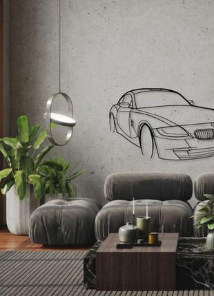 Авто bmw z4 coupe e86, декор на стену из металла2 фото