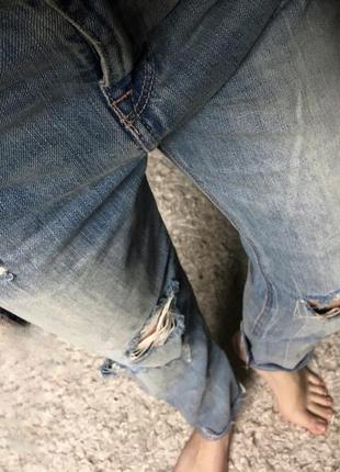 Бойфреды, джинсы женские, джинсы рванные bershka1 фото