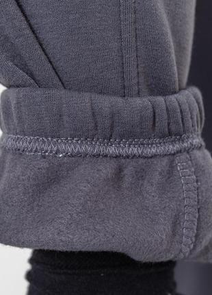 Утепленные спортивные штаны карго с карманами на флисе5 фото