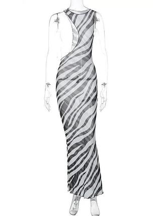 Платье сетка зебра,прозрачное на пляж,накидка на купальник10 фото