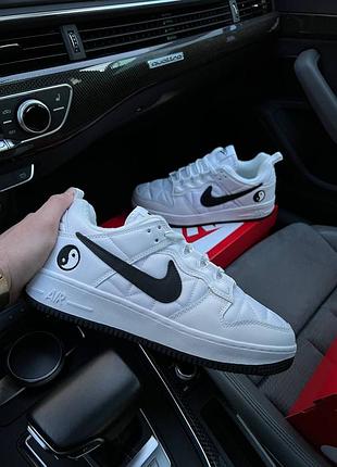 Чоловічі кросівки nike force air force 1 yin yang fleece termo strike black