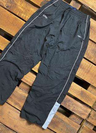 Мужские спортивные штаны (брюки) umbro (амбро мрр оригинал черно-белые)1 фото