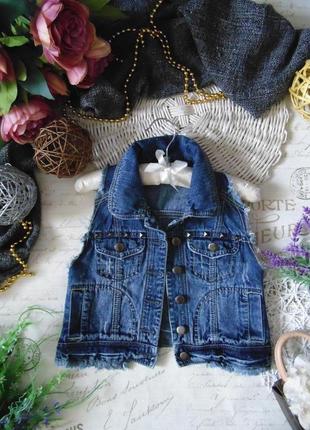 Крутий джинсовий жилет denimco