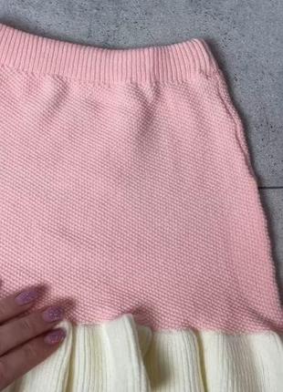 Стильний образ  двійка рожева з бантиком ❤️
кофточка +спідничка6 фото
