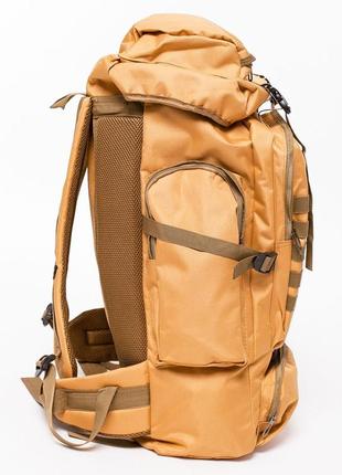 Армійський рюкзак тактичний 70 л водонепроникний туристичний рюкзак. колір: койот6 фото