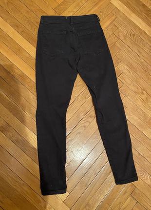 Черные классические джинсы скинни скинни3 фото