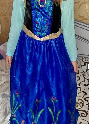 Карнавальный костюм принцессы анны - сестра ельзы из м/ф «frozen ii» холодное сердце disney оригинал9 фото