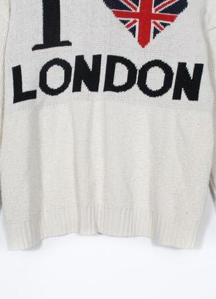 Вінтажний светр жіночий i love london розмір s y2k raf simons made in u.k3 фото