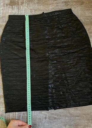 Фактурна атласна спідниця юбка карандаш9 фото