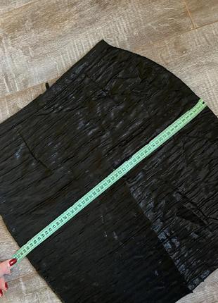 Фактурна атласна спідниця юбка карандаш10 фото