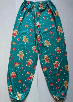 Новогодние брюки пижамные3 фото
