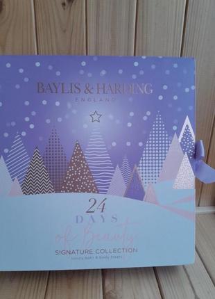 Адвент-календарь с косметикой по уходу за телом, baylis &amp; harding, рождественский адвент1 фото