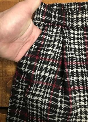 Женские повседневные штаны (брюки) в клетку new look (нью лук срр идеал оригинал разноцветные)4 фото