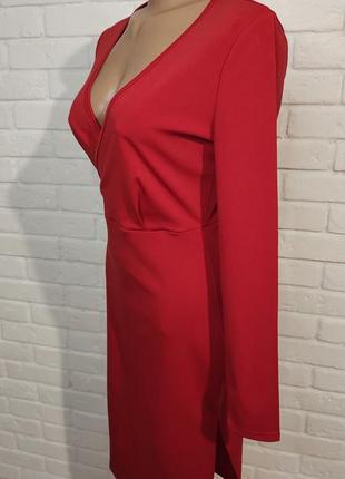 Актуальное красное платье.4 фото