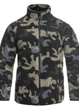 Куртка brandit teddyfleece jacket - dark camo1 фото