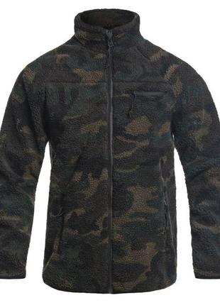 Кофта тактична brandit teddyfleece jacket - woodland1 фото