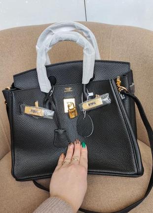 Брендова сумка шкіра у стилі hermes birkin 30