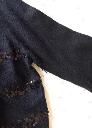 💋 яскравий нарядний джемпер светр свободный свитер кофта ангора  шерсть с пайетками6 фото