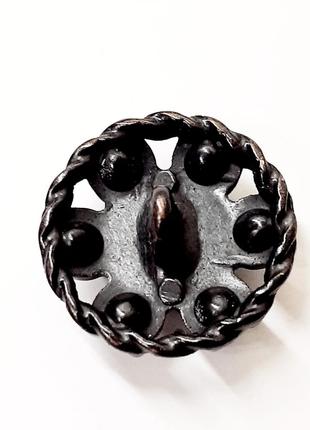 9 ґудзиків, старовинні ажурні ґудзики з чорним камінням, шикарні чорні ґудзики на ніжці8 фото