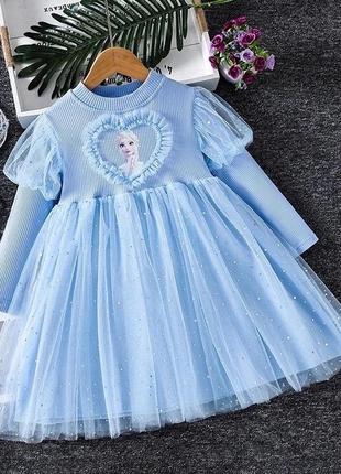 Детское платье в стиле эльза