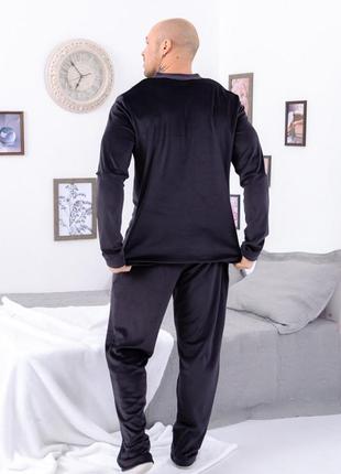Велюрова піжама чоловіча,стильна чоловіча піжама, домашній костюм чоловічий3 фото