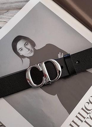 Ремень женский 3см кожа + коробка китай? женский ремень кожаный стилю christian dior диор 🤍 белый