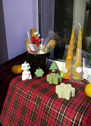 Свечи из пчелиного воска с ароматами