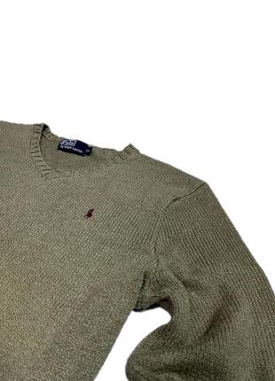 Vintage y2k polo ralph lauren distressed sweater винтаж мужской свитер свитшот3 фото