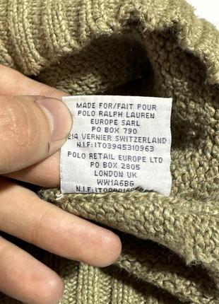 Vintage y2k polo ralph lauren distressed sweater винтаж мужской свитер свитшот6 фото