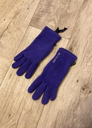 Жіночі рукавички зимові фіолетові columbia